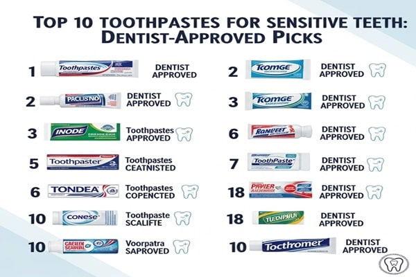 Top 10 Toothpastes for Sensitive Teeth: Dentist-Approved Picks